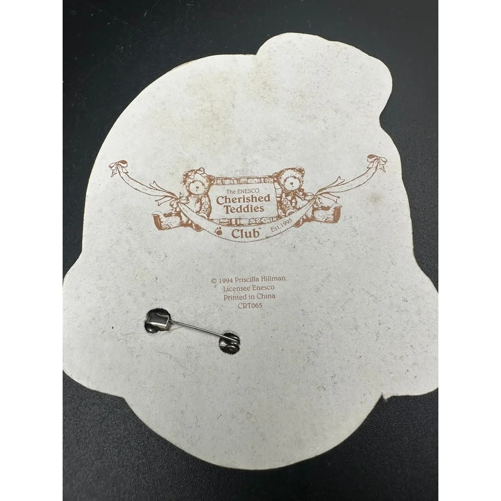 Cherished Teddies Charter Member Pin Enesco Club P Hillman‎ 1994